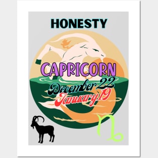 Astrology signs capricorn symbols Posters and Art